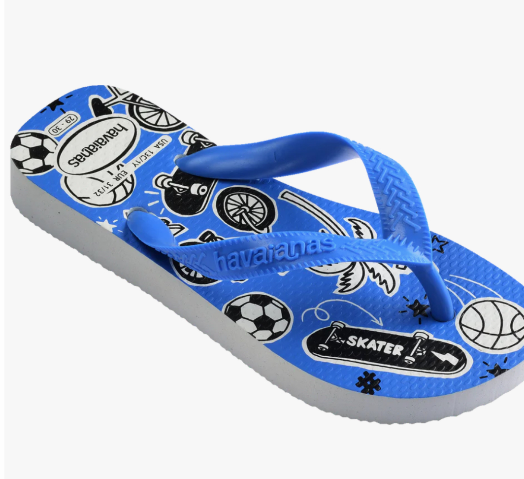 Havaianas Kids Athletic Branco/Azul
