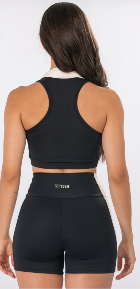Cropped Court Let’s Gym preto - #3