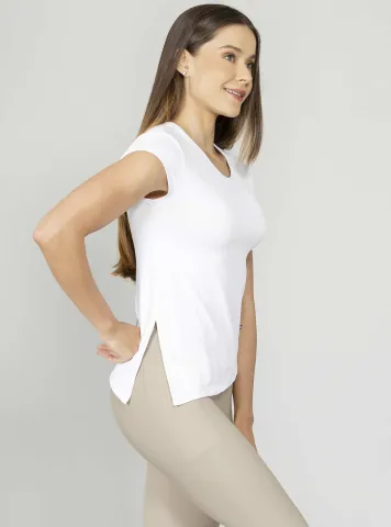 Blusa ajustada Run More branco