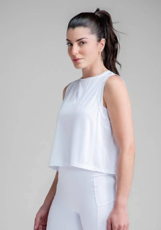 Regata Cropped Indie Larulp branco