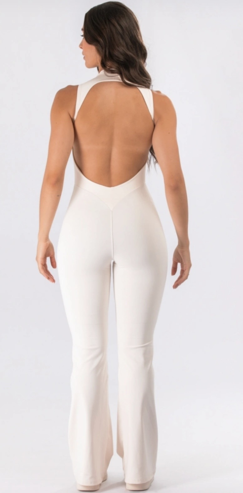 Macacão Flare Let’s Gym off white - #3