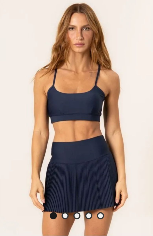 Saia Short Plissado Vivame marinho