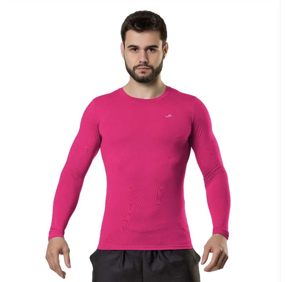 Camiseta Térmica Ajustada Rosa