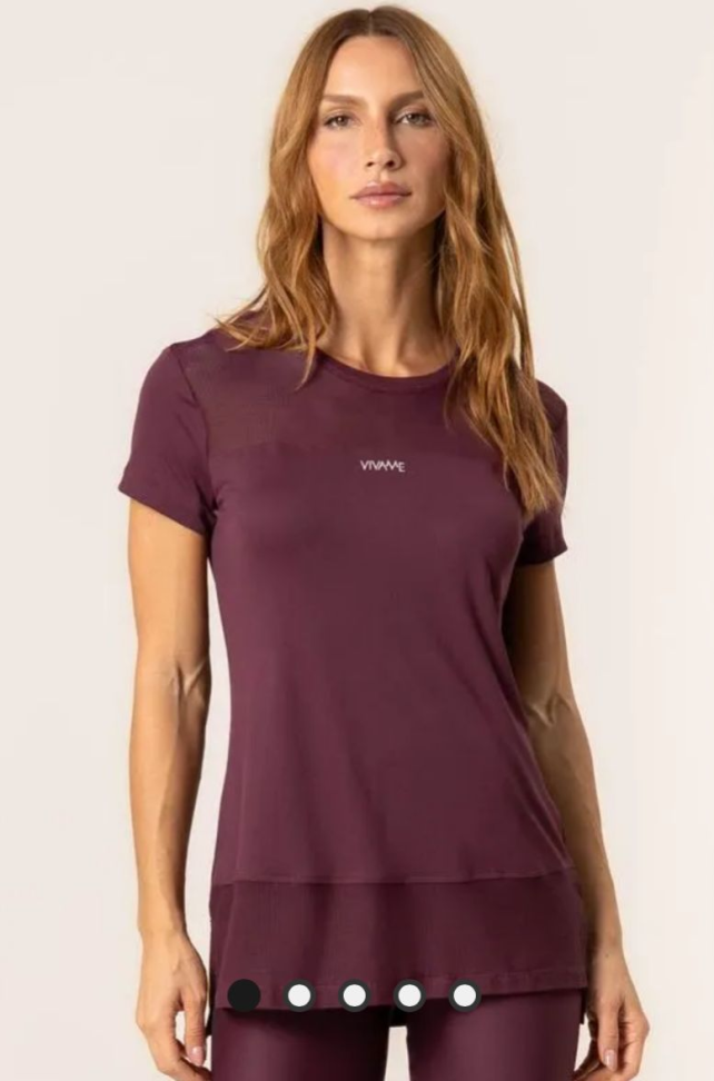 Camiseta Vivame bordo