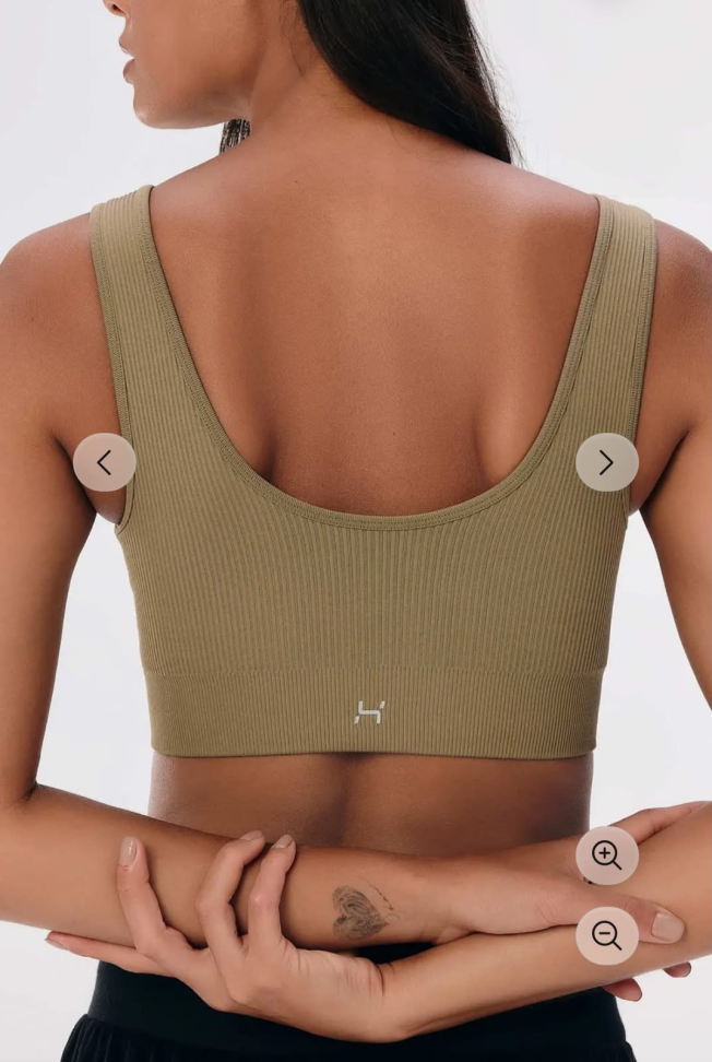 Top Cabelado Hering Sports bege escuro