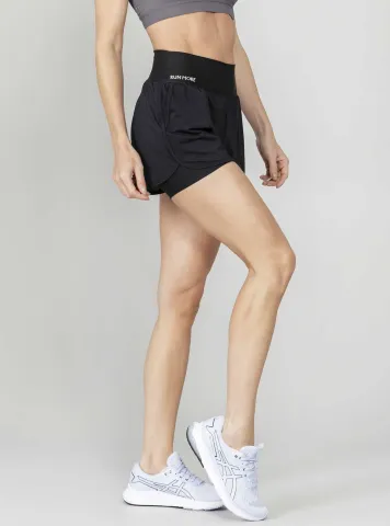 Short duplo Run More preto