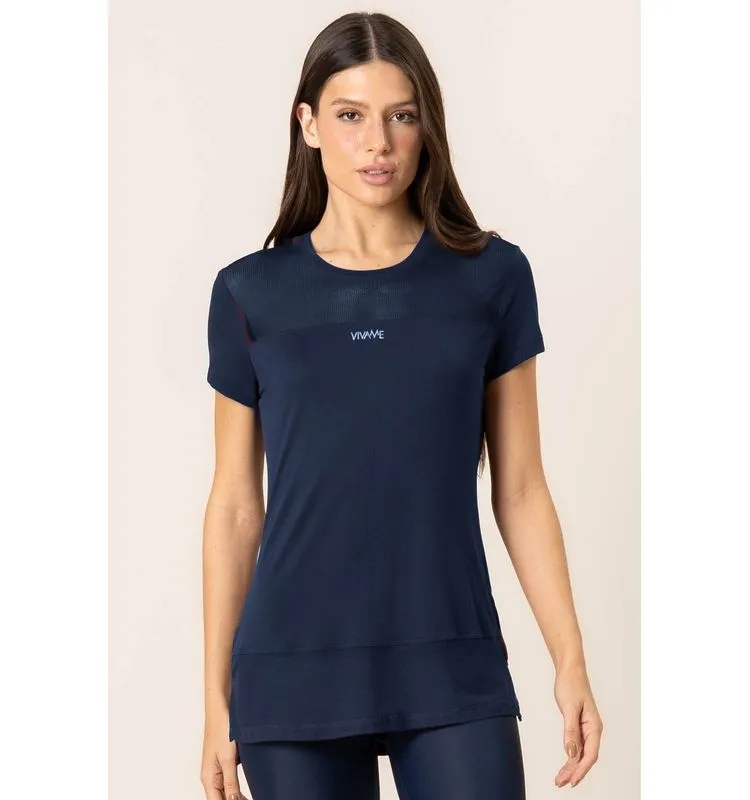 Camiseta Pulse Alongada Vivame marinho - #1