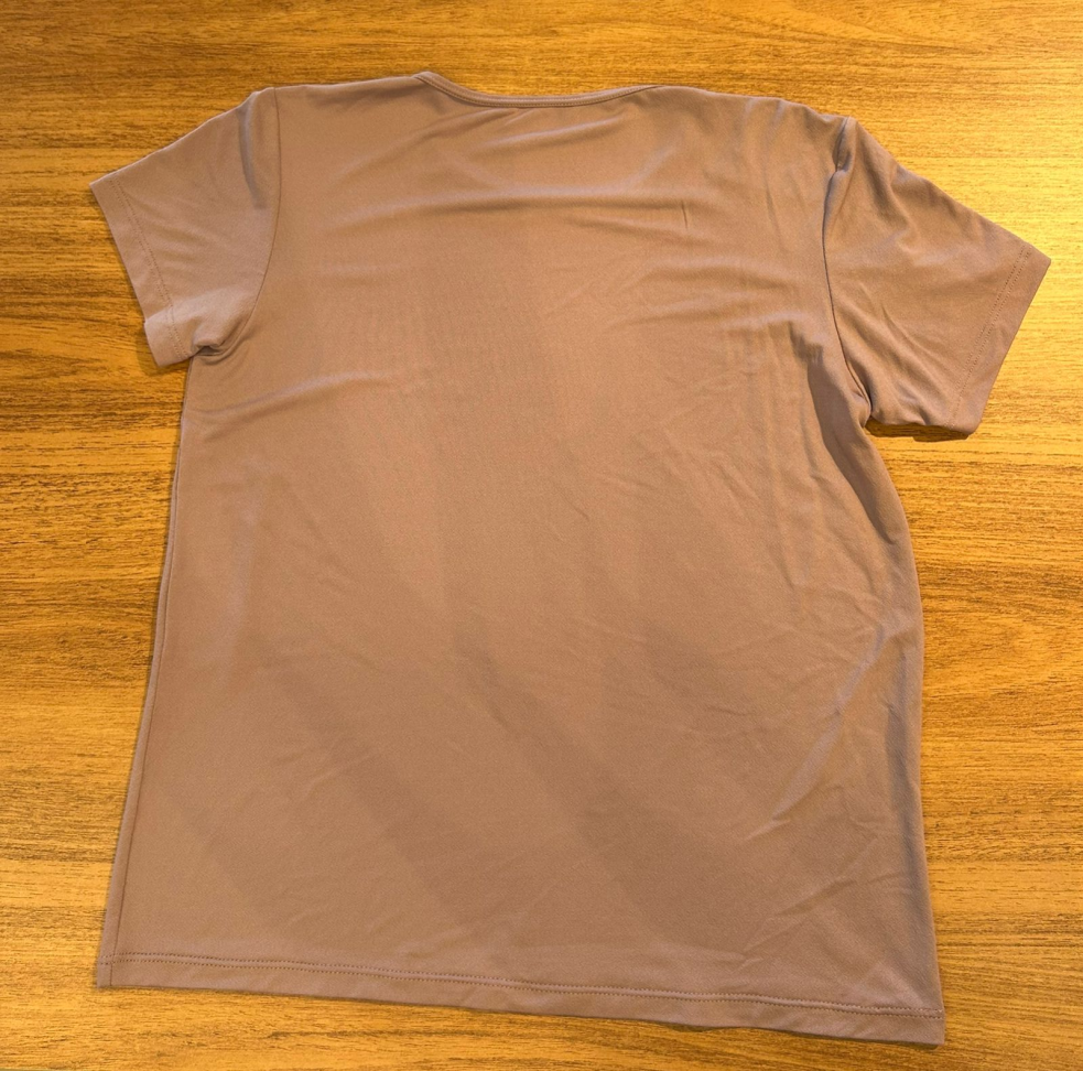 T-shirt decote redondo Run More roxo - #3
