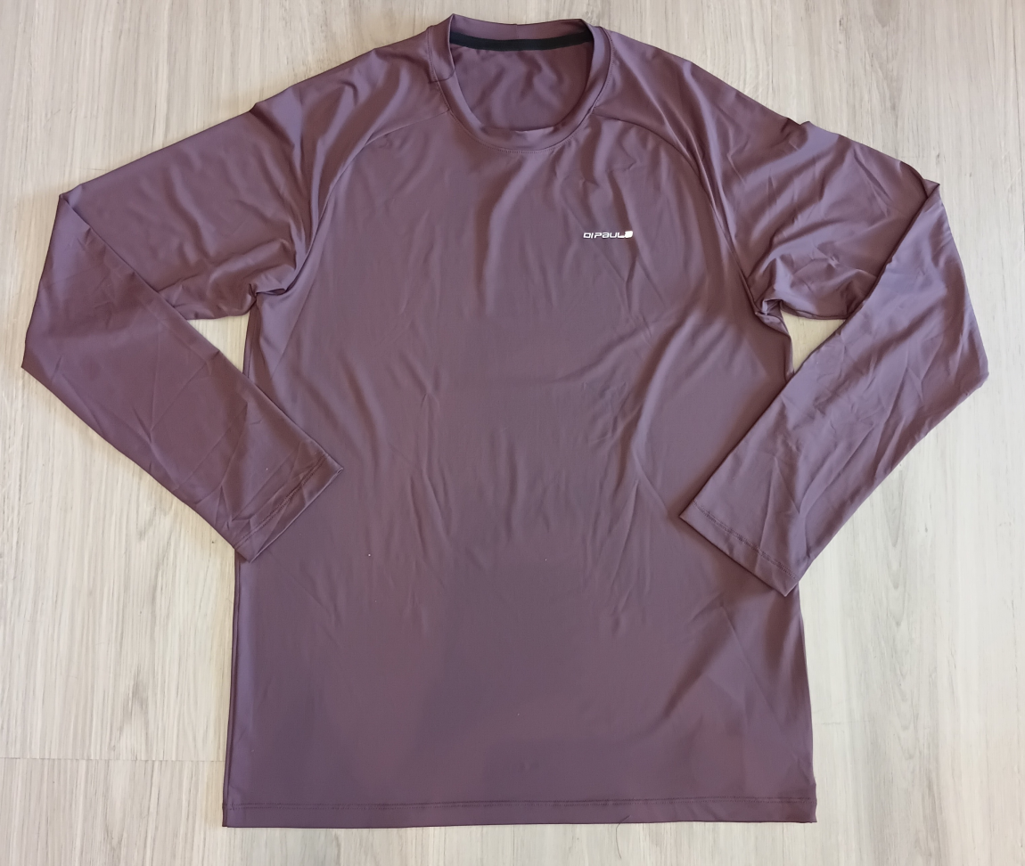 Camiseta UV50+ Di paula marrom cacau
