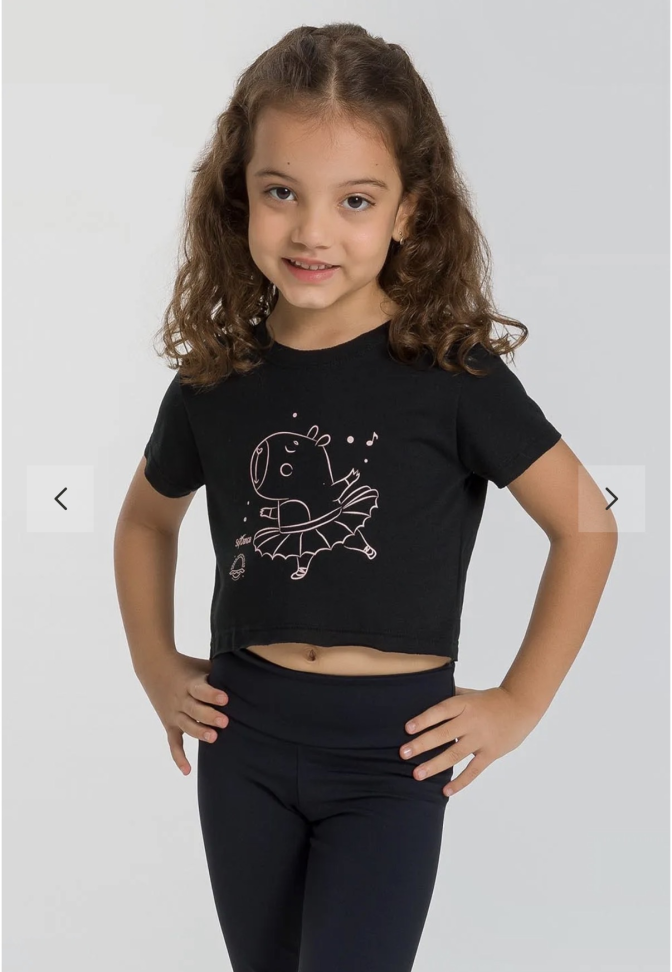 Camiseta Preta Ballet