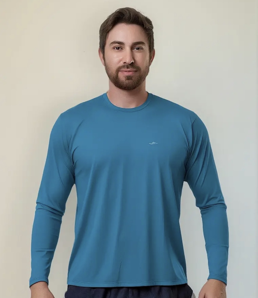 Camiseta Térmica Azul Petróleo