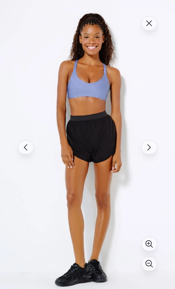 Short duplo Hering Sports preto