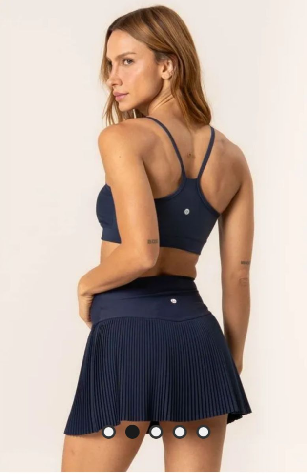 Saia Short Plissado Vivame marinho - #3