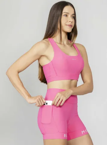 Top Baixa Pace Run More rosa