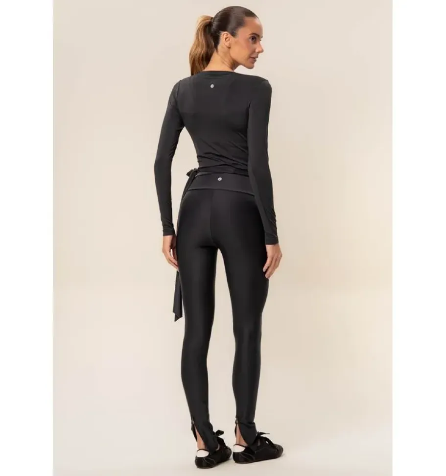 Blusa Advance Transpassada Vivame Preta