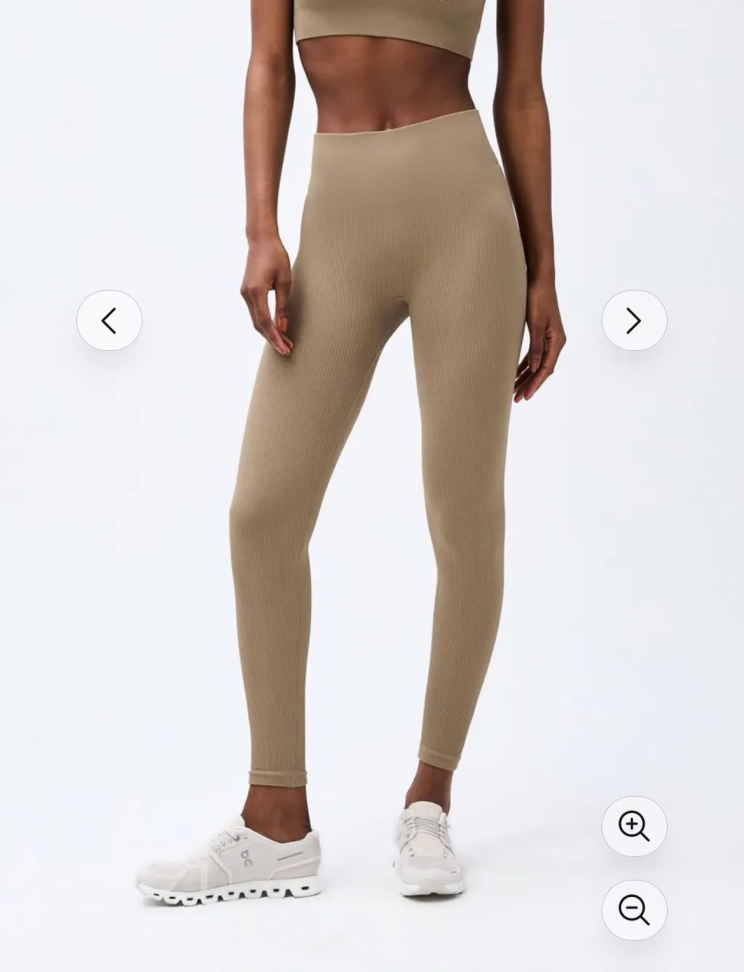 Legging Sem Costura Hering bege escuro