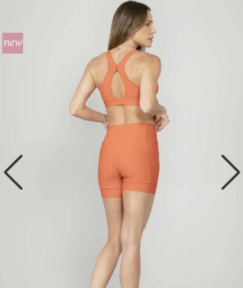 Top Alta sustentação Run More laranja - #3