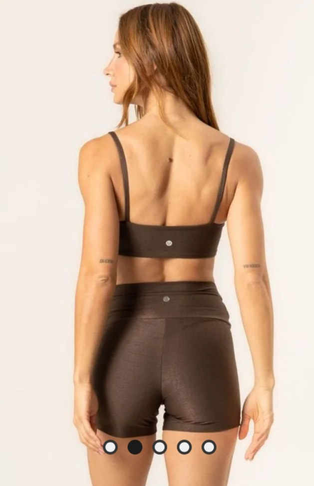 Shorts curto Glow Vivame marrom