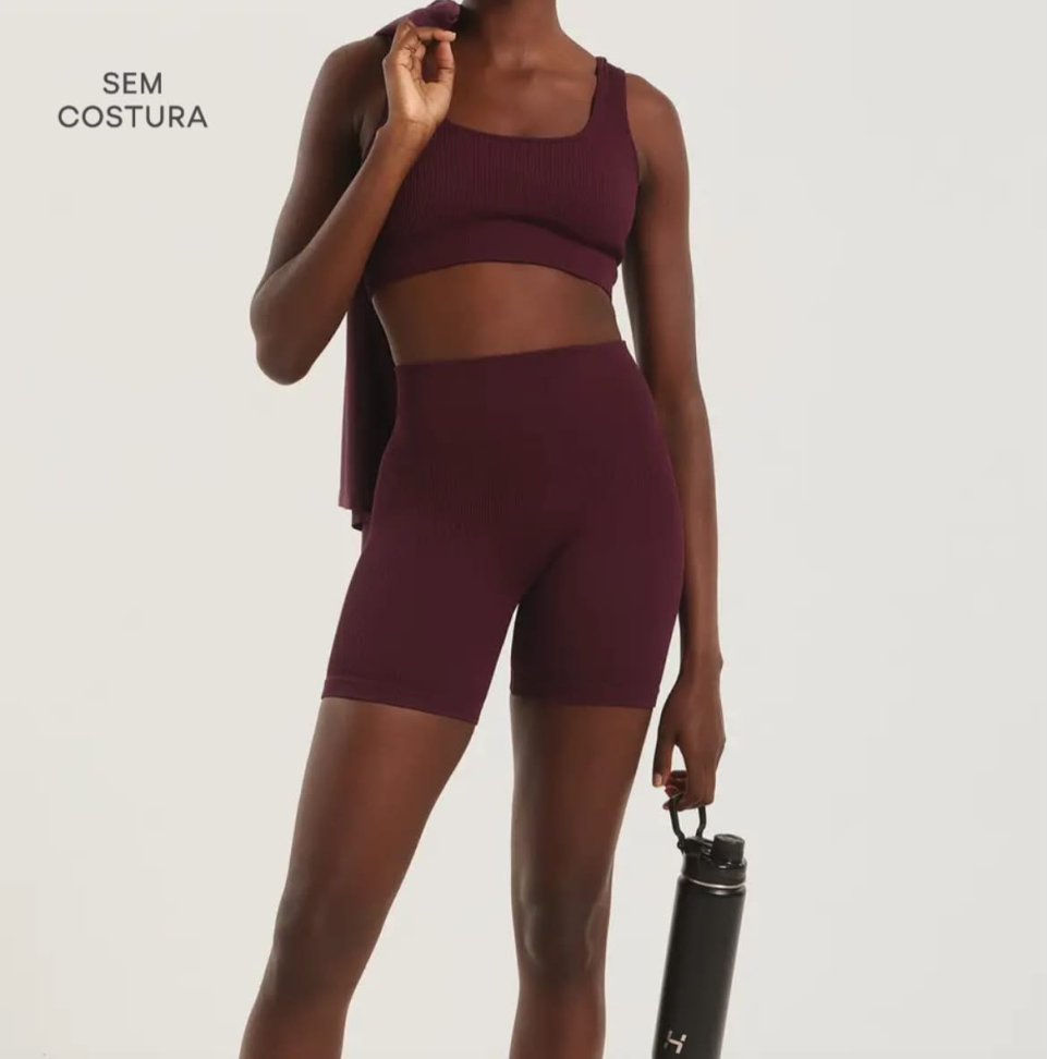 Bermuda Ciclista Sem Costura Hering bordo