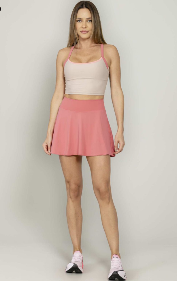 Top Leve sustentação Run More rosa