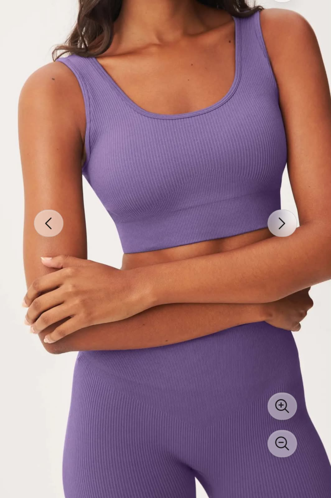 Top Canelado Hering Sports roxo