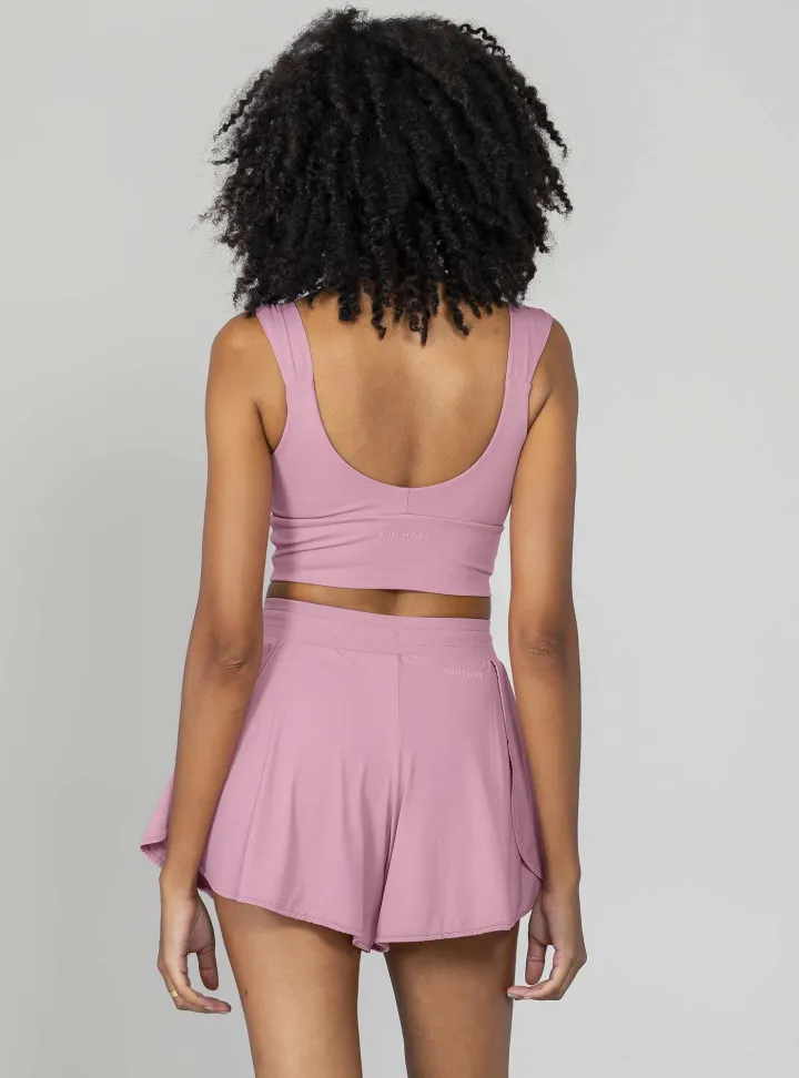 Top leve sustentação Run More rosa - #3