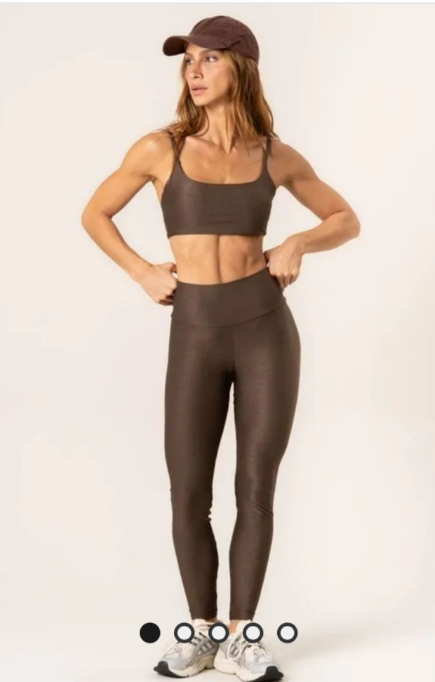 Legging Glow Vivame marrom