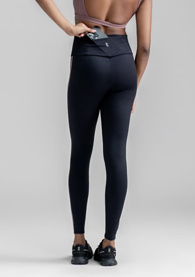 Legging Caroline Larulp preto/rosa - #3