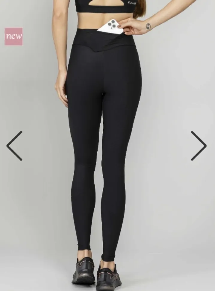 Legging com bolso preto Run More preto - #3