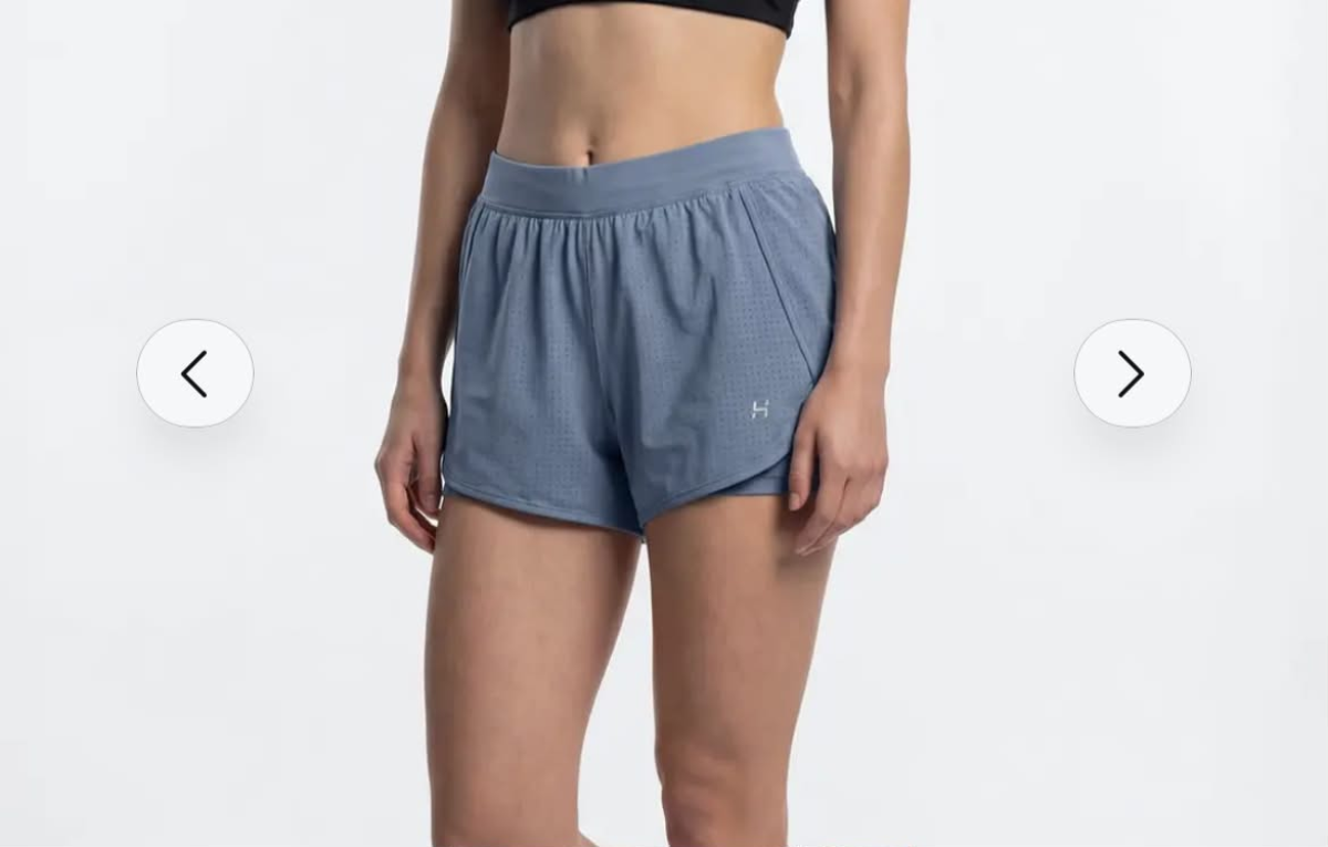 Short duplo Hering Sports azul