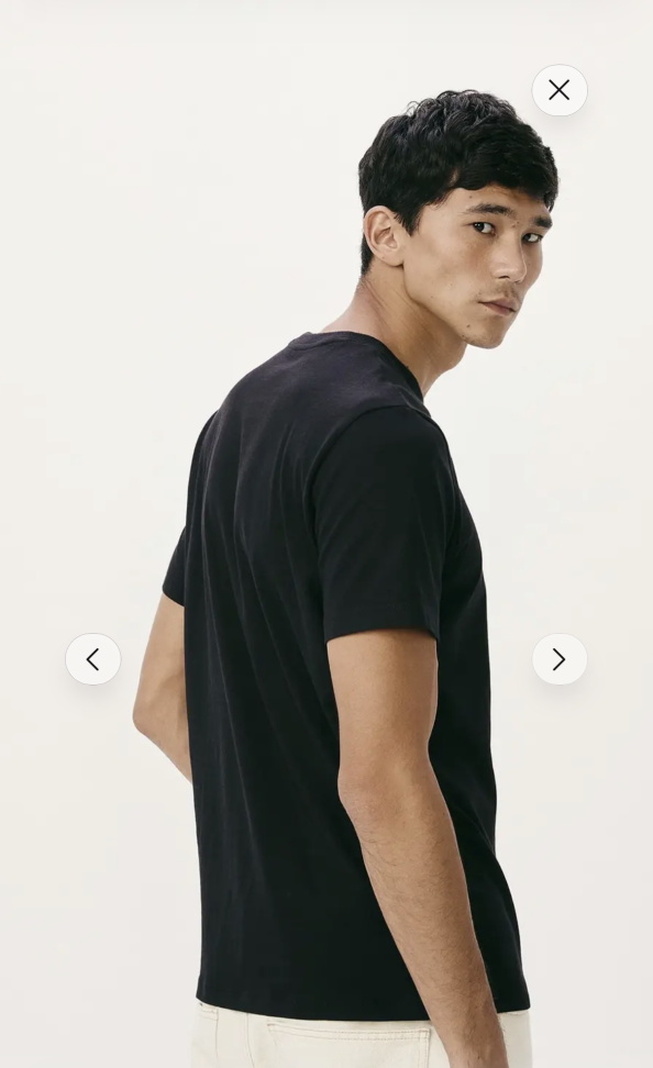 Camiseta Algodão Preta