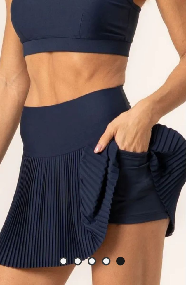 Saia Short Plissado Vivame marinho