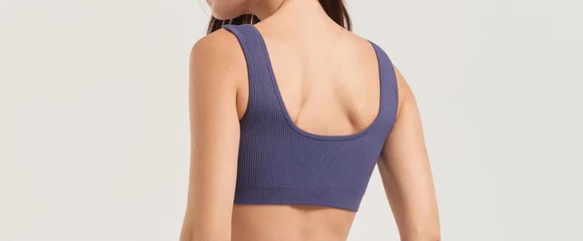 Top Canelado azul - #3