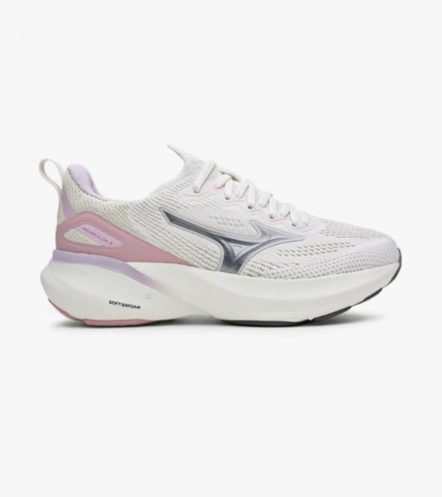 Tênis Mizuno Fem Glow 3 Arenito