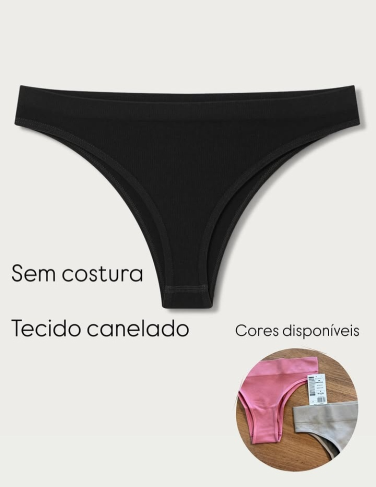 Calcinha sem costura Cintura Alta