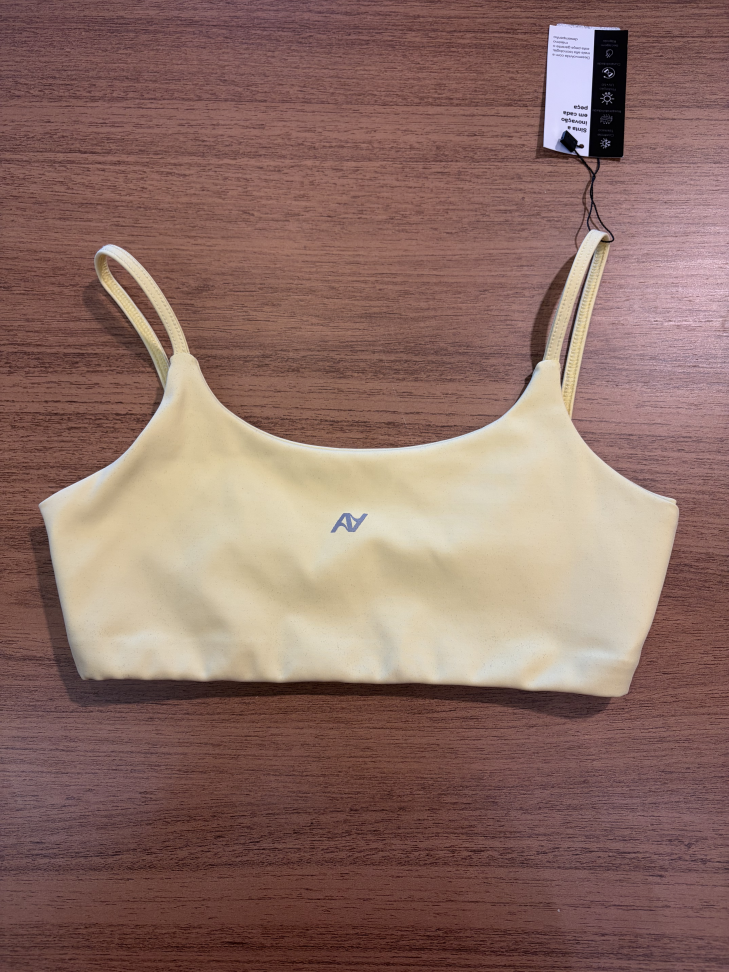 Top Amarelo Costas Fina Ânnima