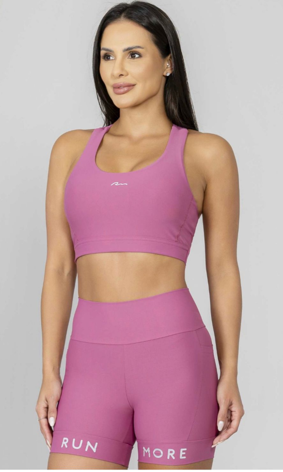 Top Baixa Pace Run More rosa