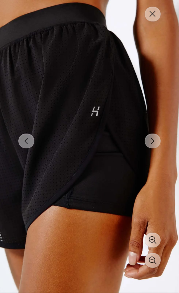 Short duplo Hering Sports preto
