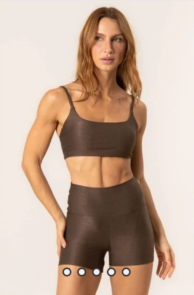 Shorts curto Glow Vivame marrom