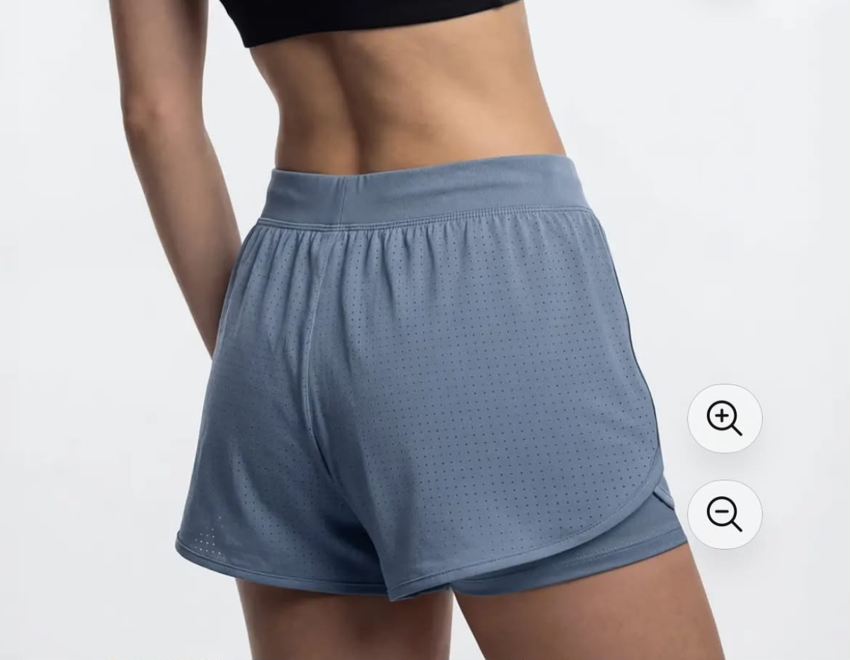 Short duplo Hering Sports azul - #3