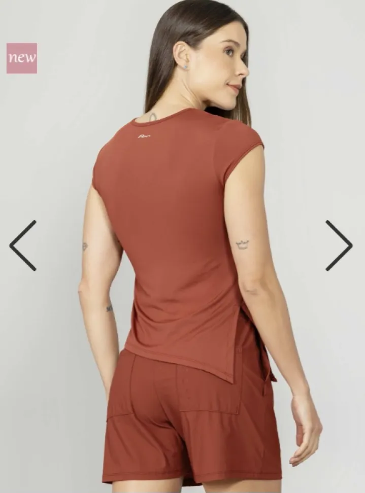 Blusa ajustada Run More ferrugem - #3