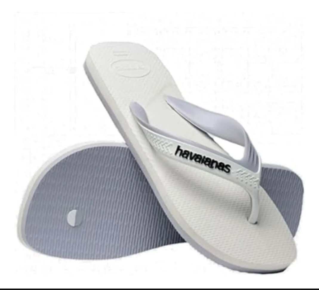 Havaianas Dual Branco/Cinza Gelo