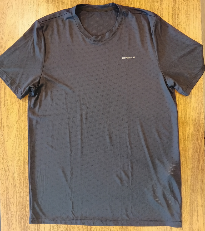 Camiseta Dry Poliamida Di Paula preto