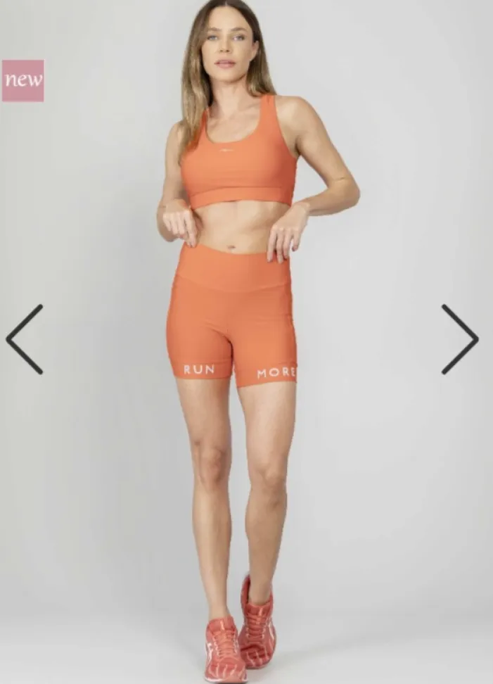 Bermuda Blocking Baixa Pace Run More laranja
