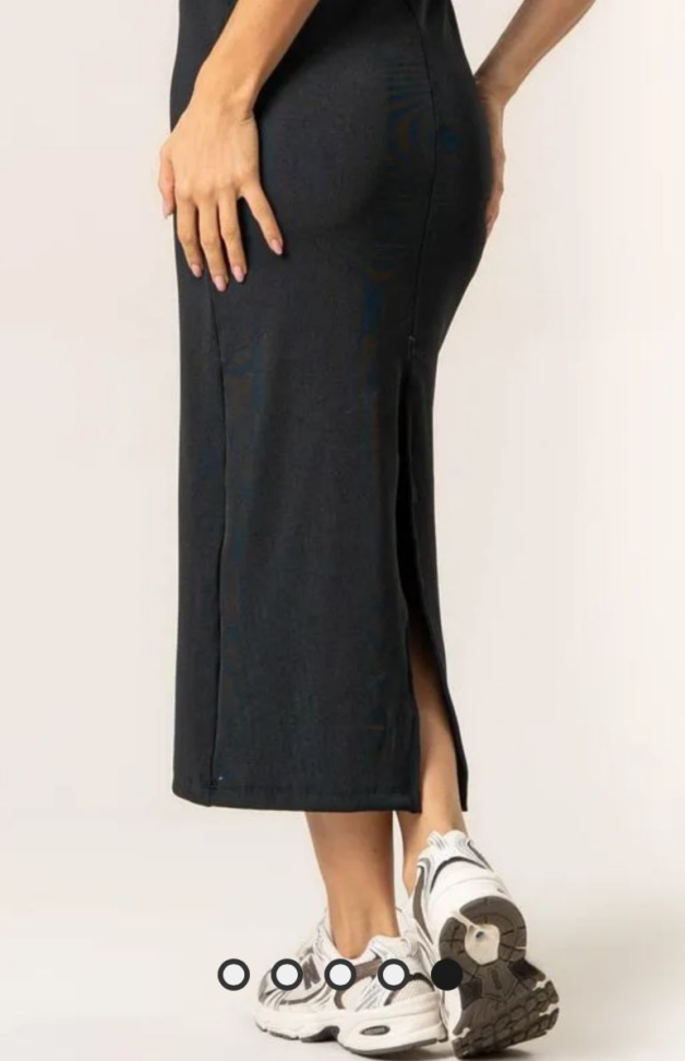 Vestido Rib Matte Vivame preto