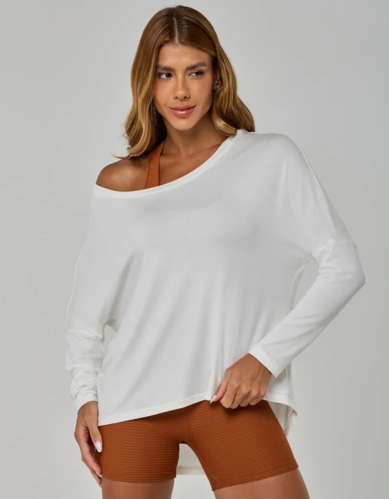 Blusa Manga Longa Linea Vestem Branca