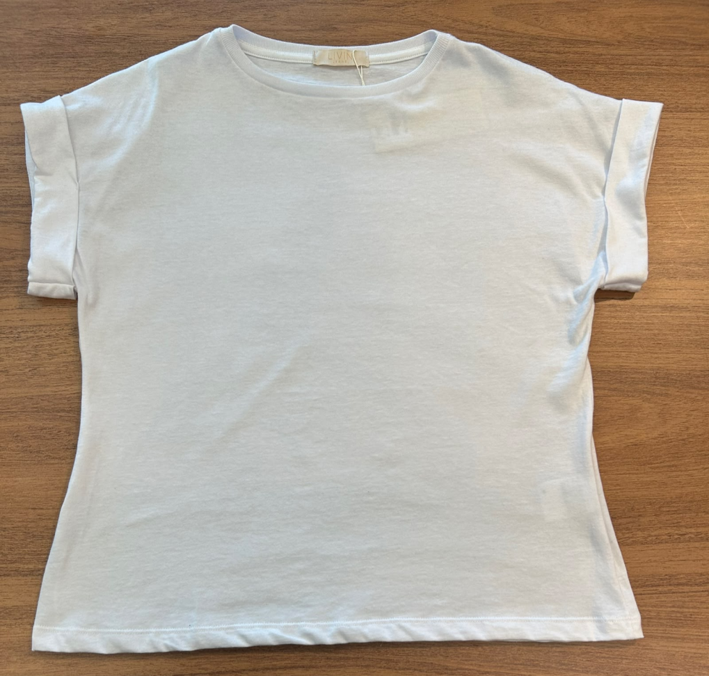 Camiseta Over Livin branco