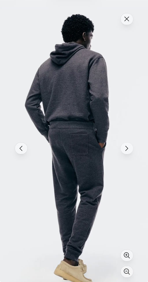 Calça Moletom Cinza Escuro Masculino