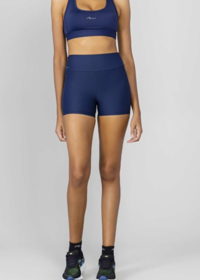 Short com Bolso Run More azul