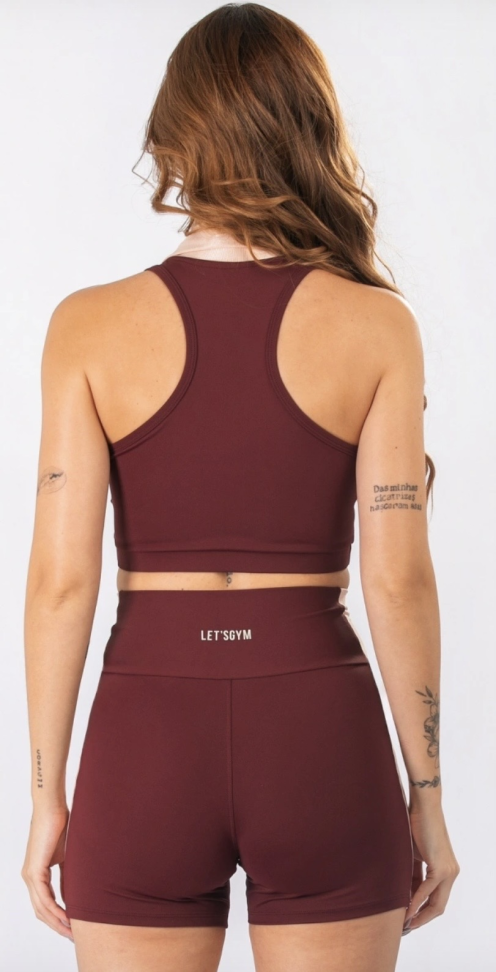 Cropped Court Let’s Gym burgundy - #3